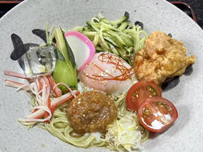 「ニュー芭蕉苑」で提供している「かっぱ麺」