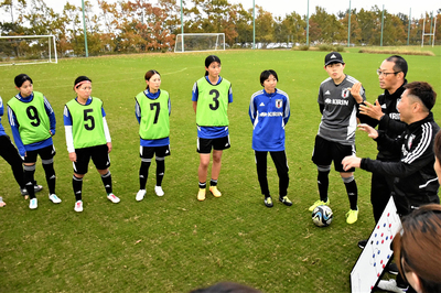 Ｊヴィレッジでの合宿をスタートさせたデフサッカー女子日本代表候補