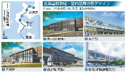 　北海道新幹線・延伸区間の駅デザイン（画像はＪＲ北海道、（独）鉄道・運輸機構提供）