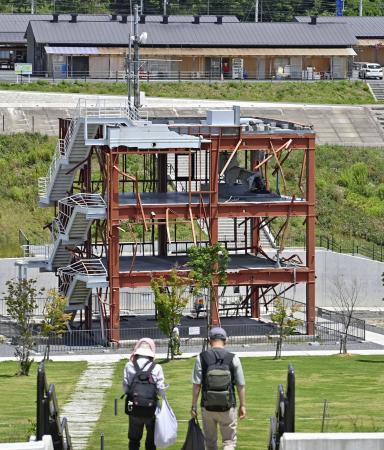 　宮城県南三陸町の旧防災対策庁舎＝１０日